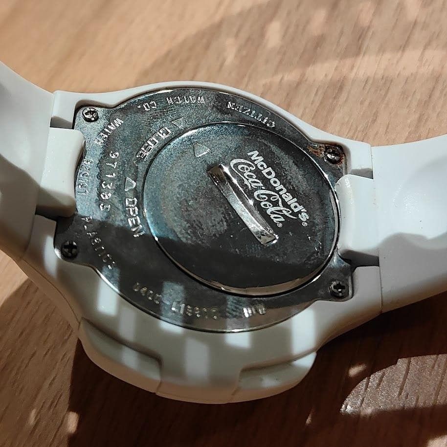 🍔 Rare Citizen Independent 1481010 McDonald’s Coca-Cola LED Digital Watch JP