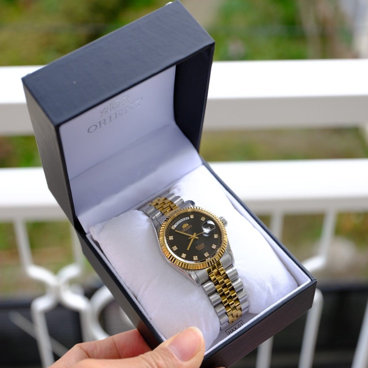 Orient President Day Date SEV0J002BY Rare Automatic Watch