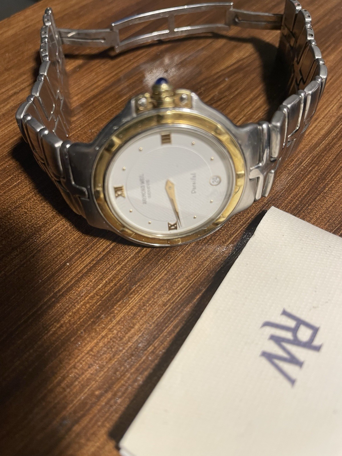 Raymond Weil 5560 Tango Collection S/S Men’s Watch 36mm , gold color bezel