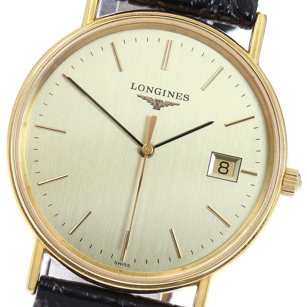 Longines Presence L4.720.2 Date Quartz Unisex Watch Wrist 19cm/7.5in
