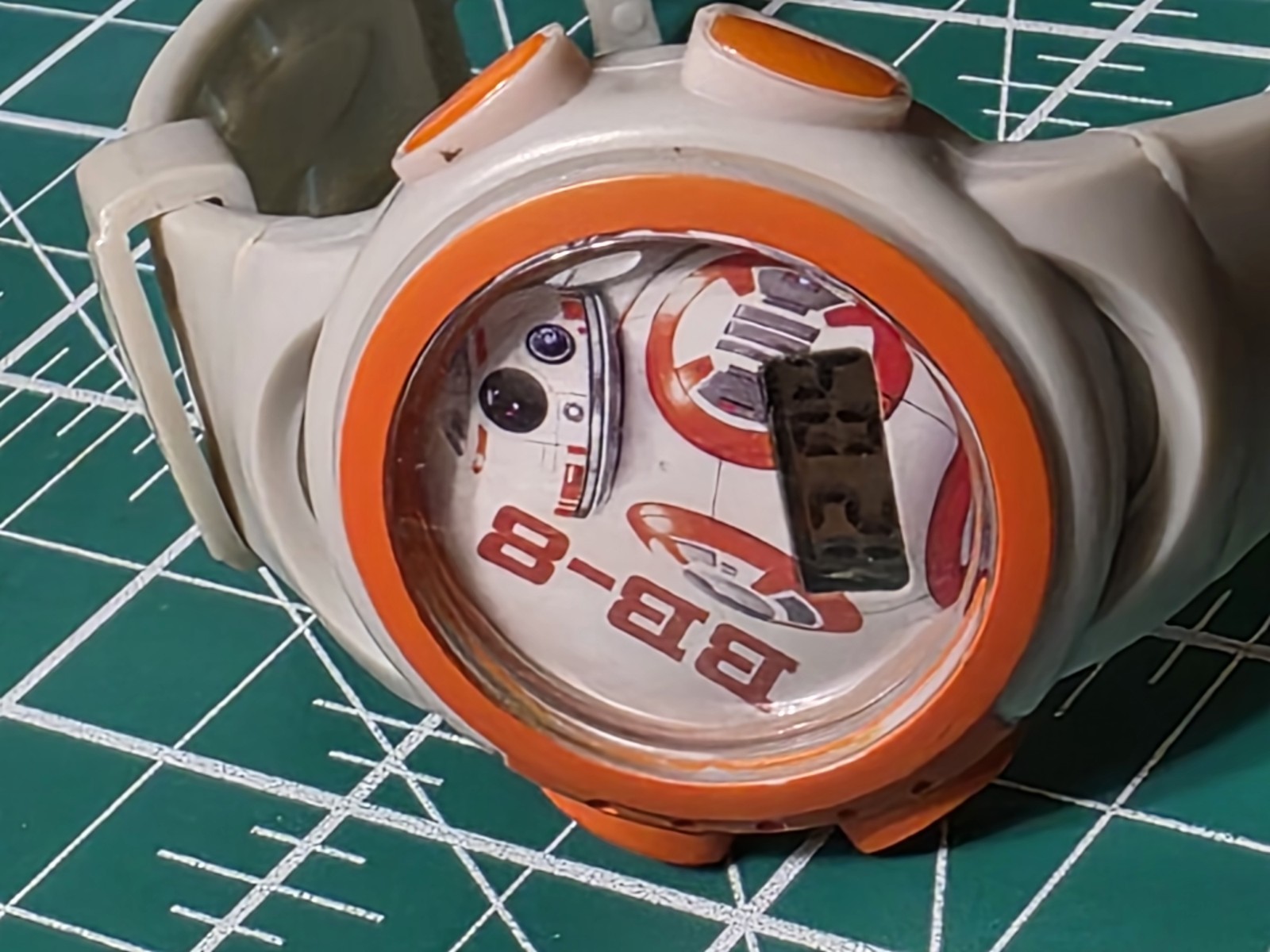 BB-8 Star Wars Lucasfilm Gray Orange Digital Watch SW7KD017CT, The Force Awakens