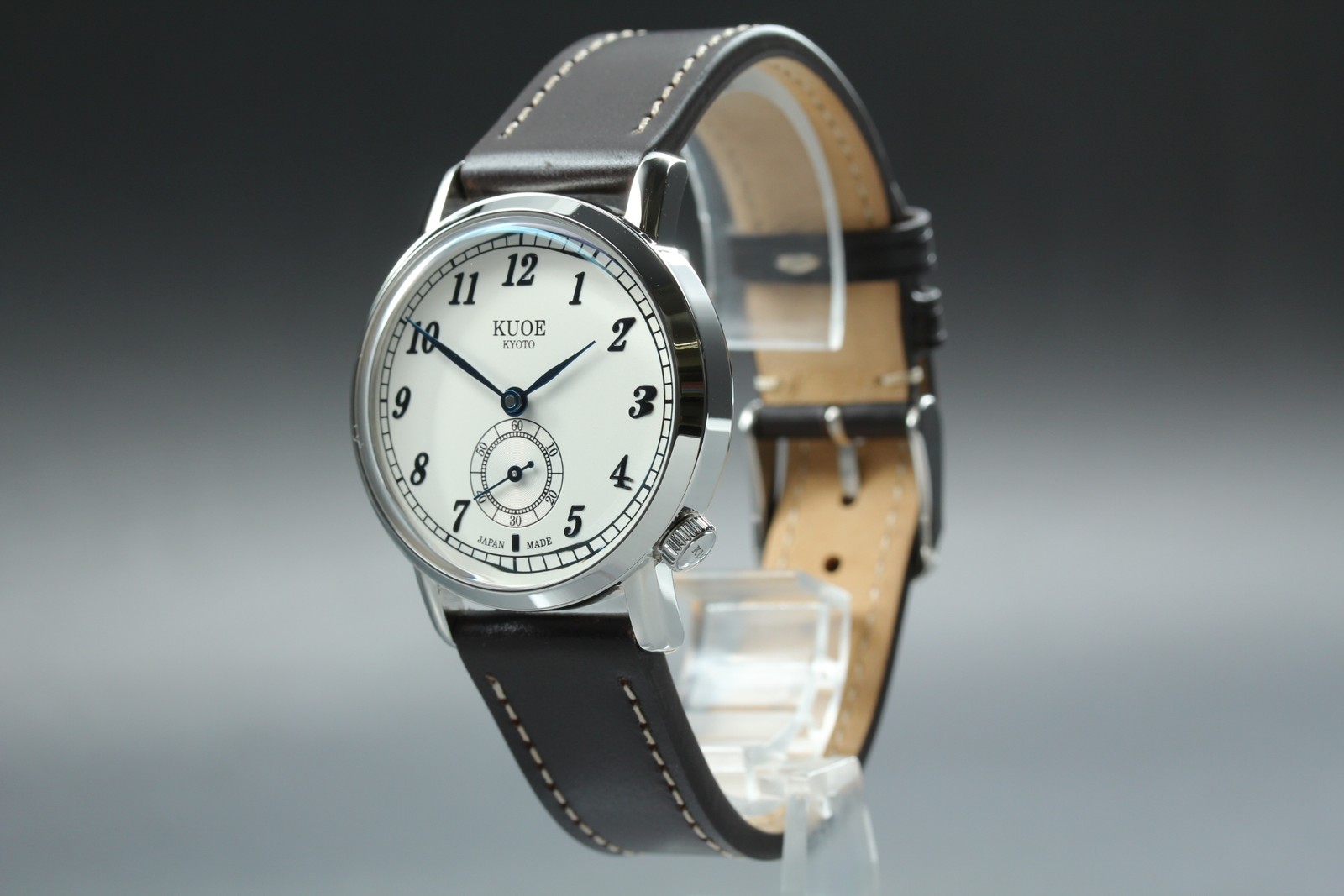 [MINT Box] KUOE KYOTO OLD SMITH 90-007﻿ Silver Brown Automatic Men’s Watch JAPAN