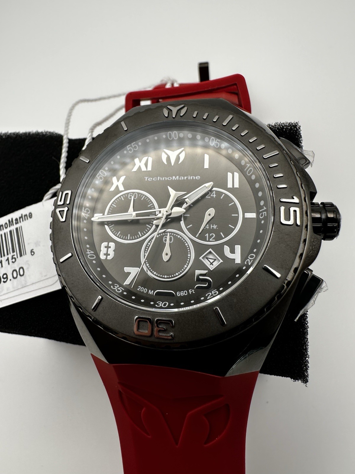 TechnoMarine Manta Men’s Watch – 48mm, Burgundy (TM-220000)