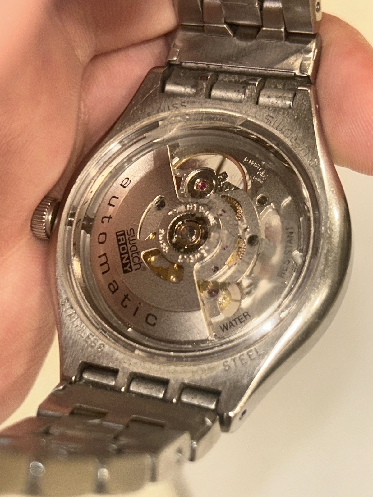 Swatch Irony Skeleton Automatic Men’s Watch – BODY & SOUL – Swiss Made, YAS100G