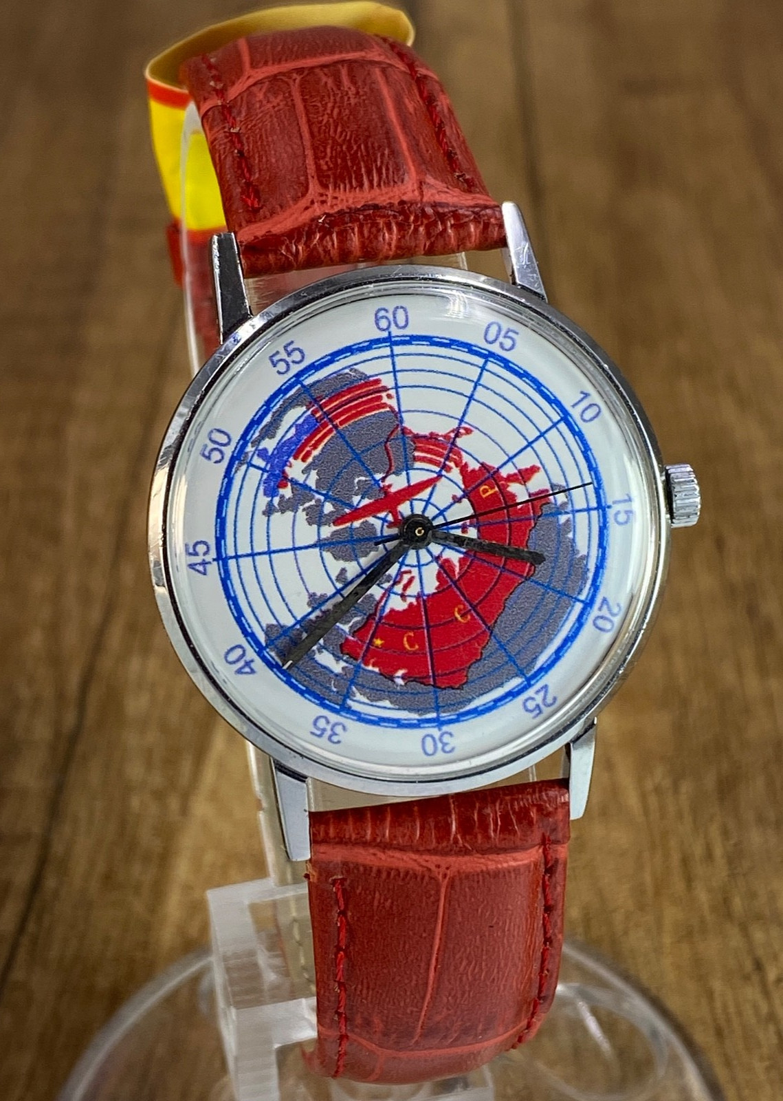 RARE! Vintage Luch First flight Moscow-USA 1937 mechanical Soviet Era mens watch