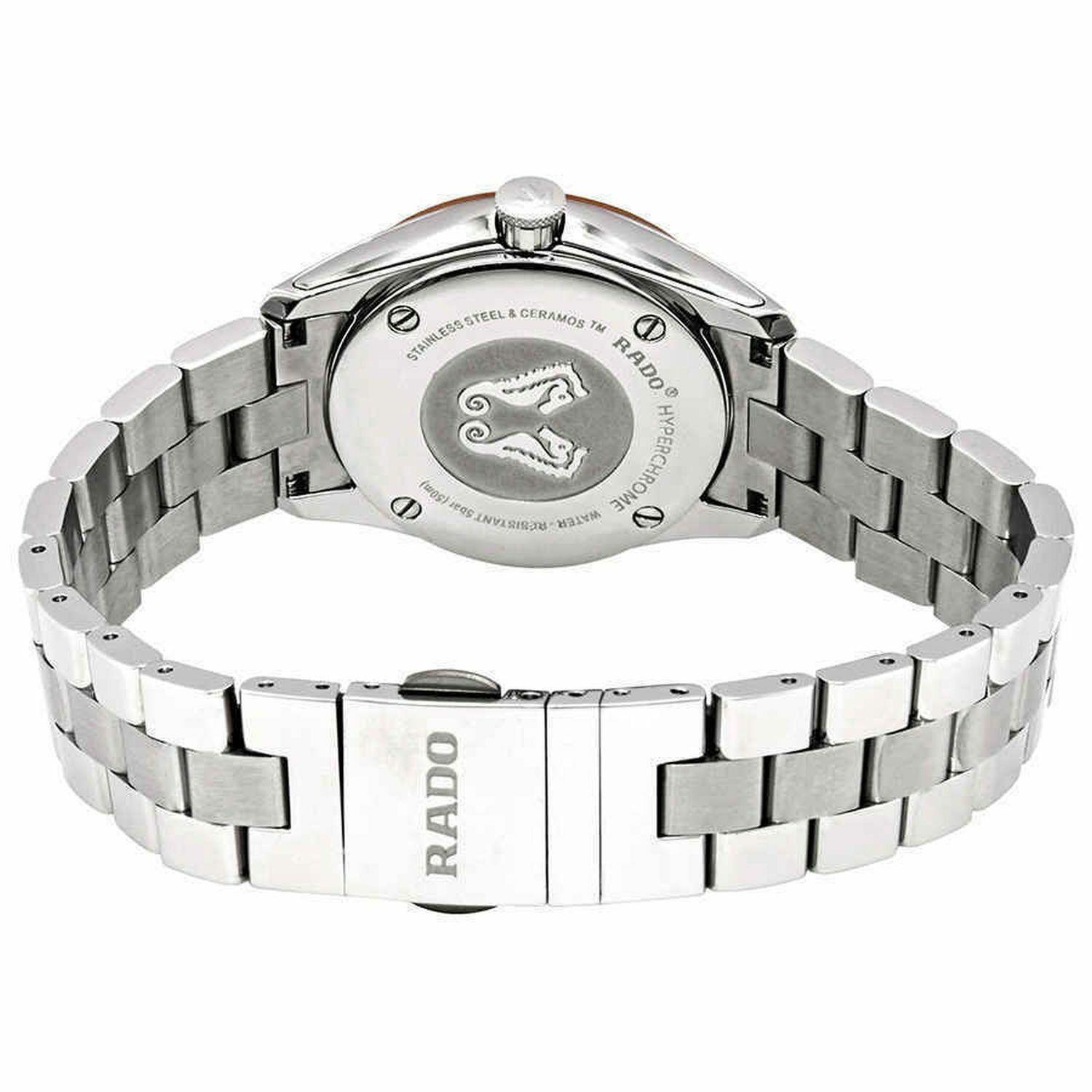 Rado Woman’s Hyperchrome Silver Dial Ceramos Watch – R32976123 ( $1550 MSRP)