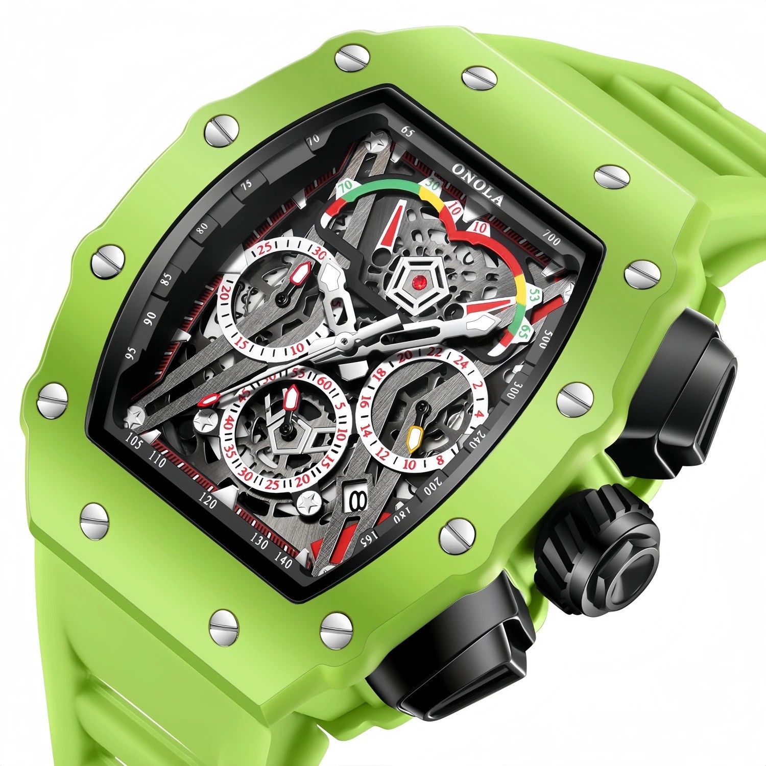 ONOLA Men’s Quartz Watch Waterproof Multi-Function Fashion Wristwatch