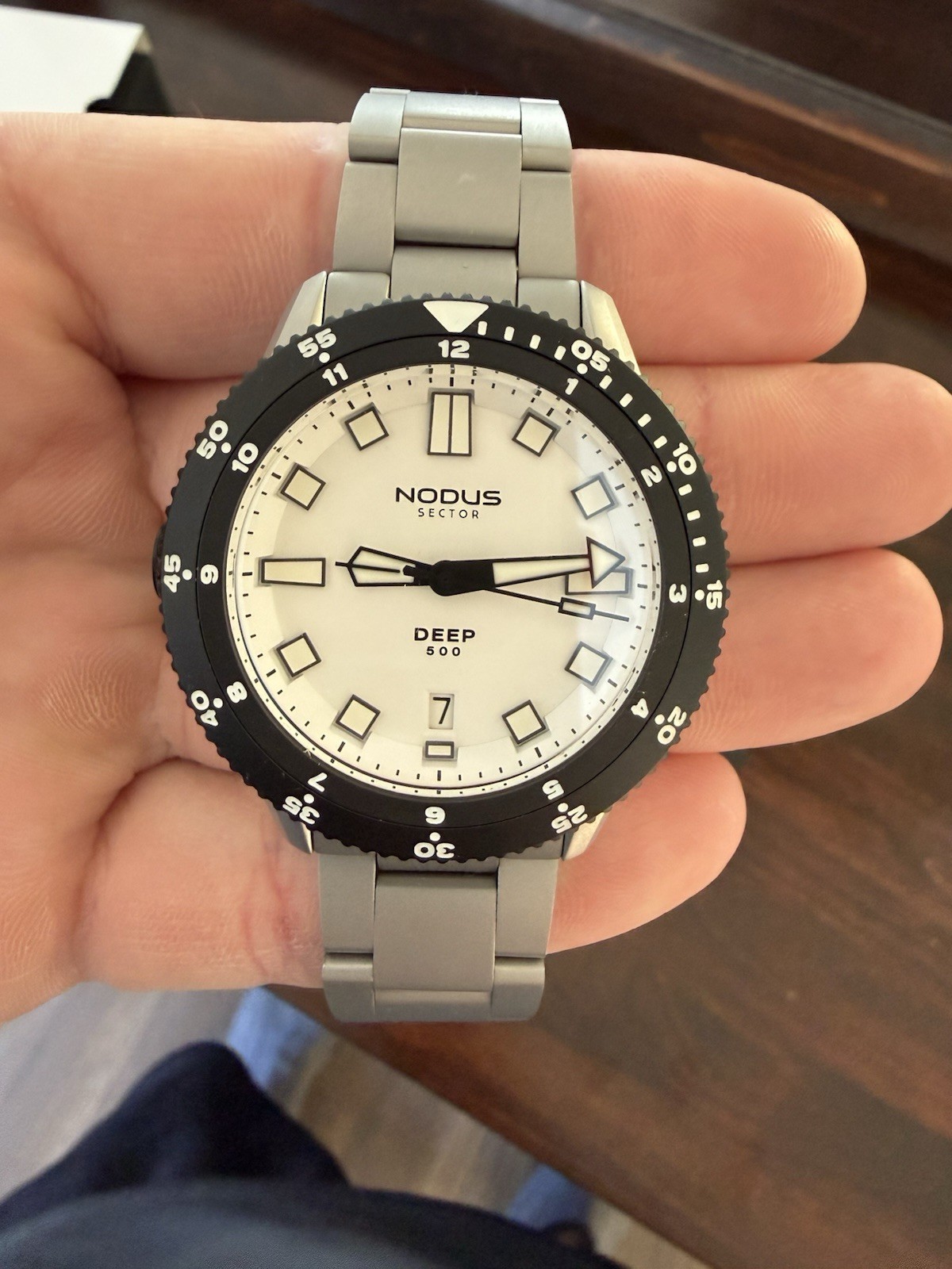 with imperfections NODUS Sector Deep Polar Destro Automatic Watch G2U