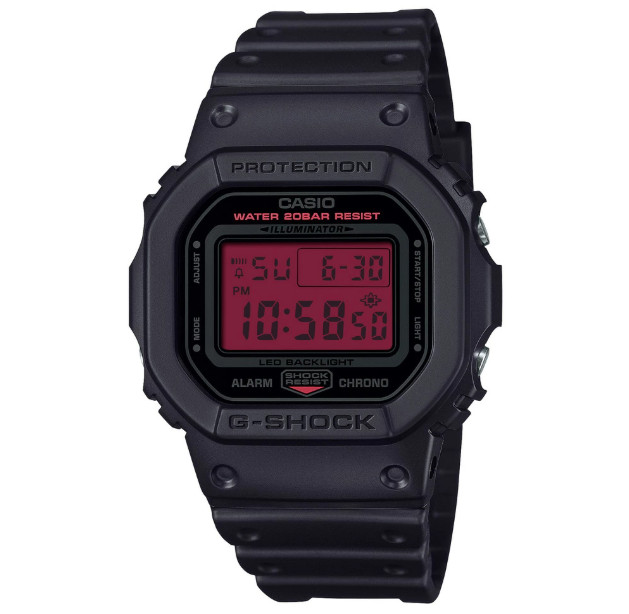 CASIO G-SHOCK DW-5600BBR-1JF Black Red Quartz Unisex Watch New in Box