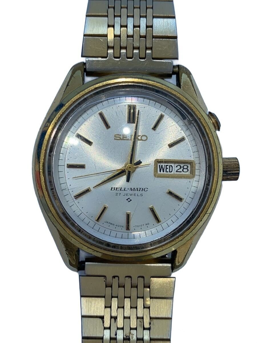 Vintage 1972 SEIKO Bell-Matic 4006-7012 Day Date Automatic Mens Watch Japan