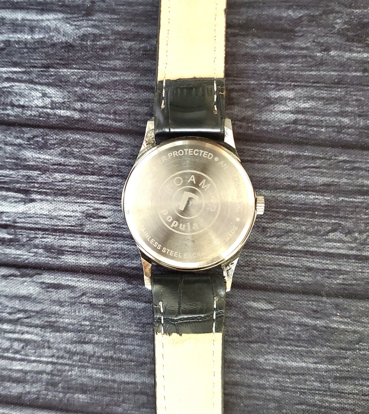 Rare Roamer Brevete Swiss Mens Manual Watch White Serviced