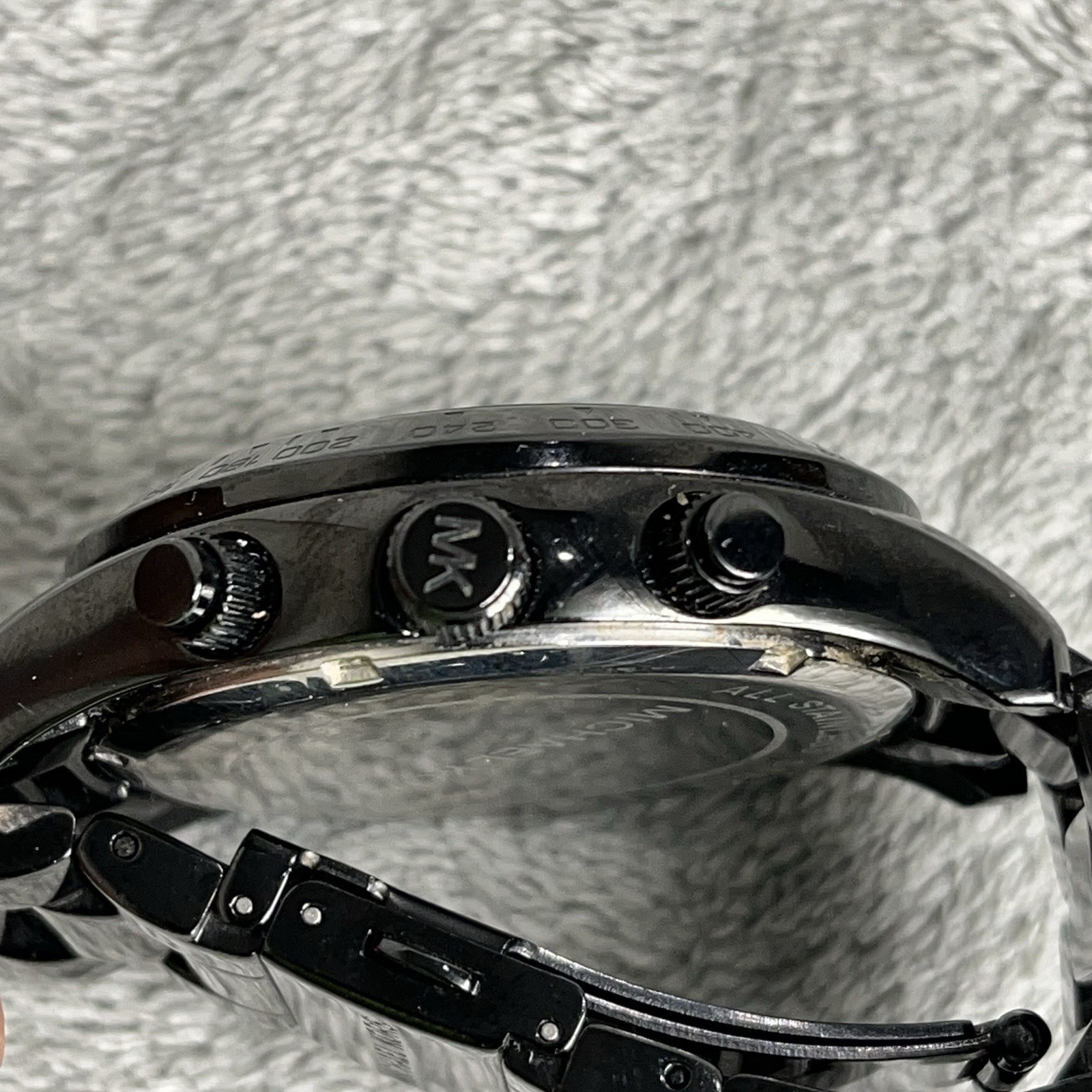 Michael Kors MK5668 Black Chronograph Crystal Dial Women’s Watch 10 ATM