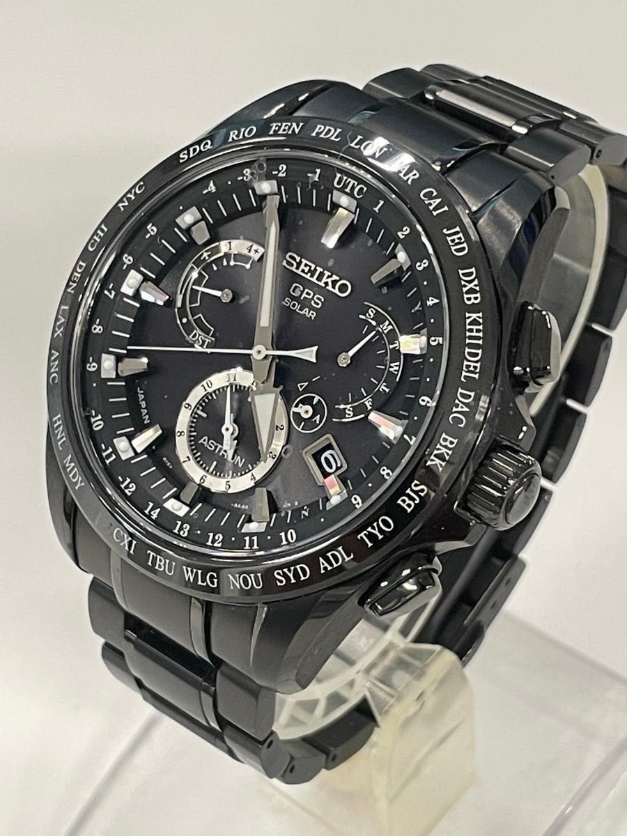 Seiko Astron SBXB049 GPS Solar Titanium Watch Used