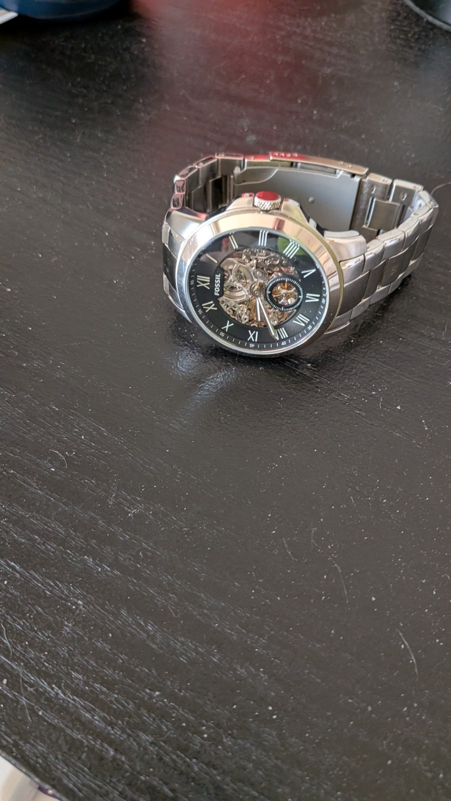Fossil self winding ME3055 skeleton watch