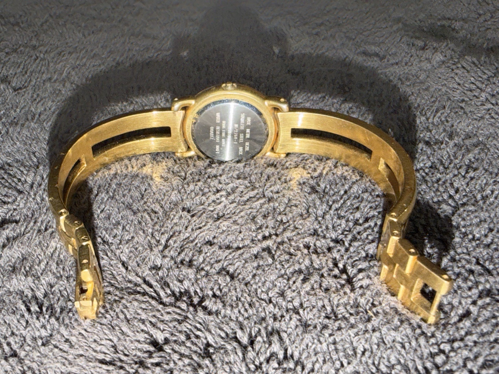 Vintage Anne Klein II Women’s Quartz Analog Watch Gold Tone White Dial