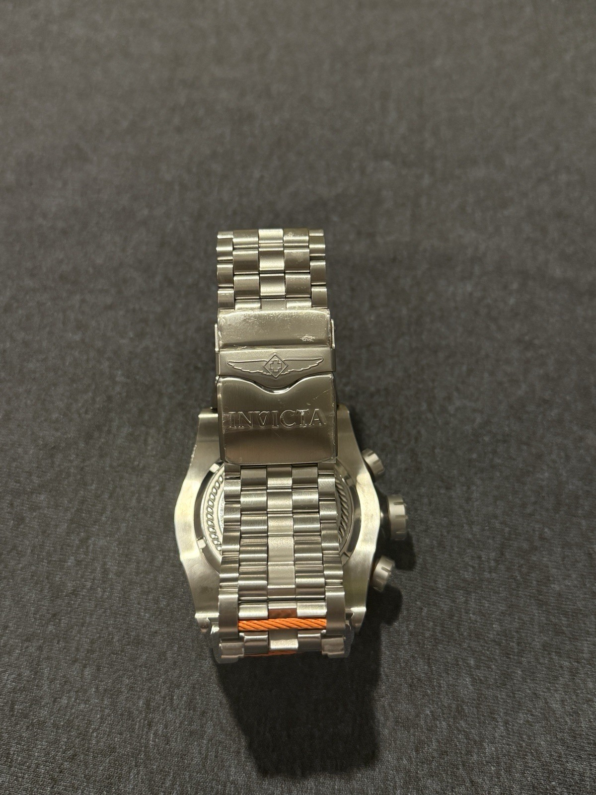 Invicta Reserve Bolt Zeus 19515 Swiss Chronograph 52mm Orange Cable 200M Watch