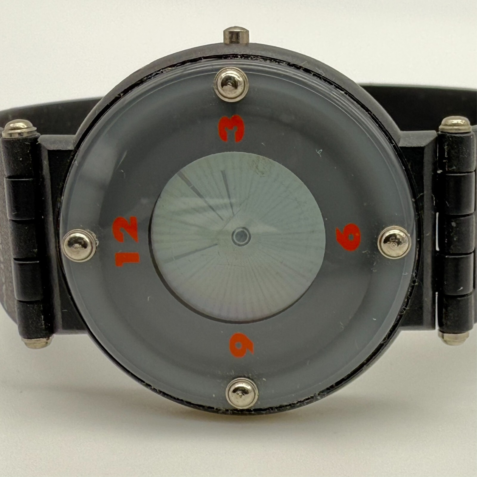 1990s Unisex PACIFIC BELL Analog-Digital Operator Services Black Resin Watch