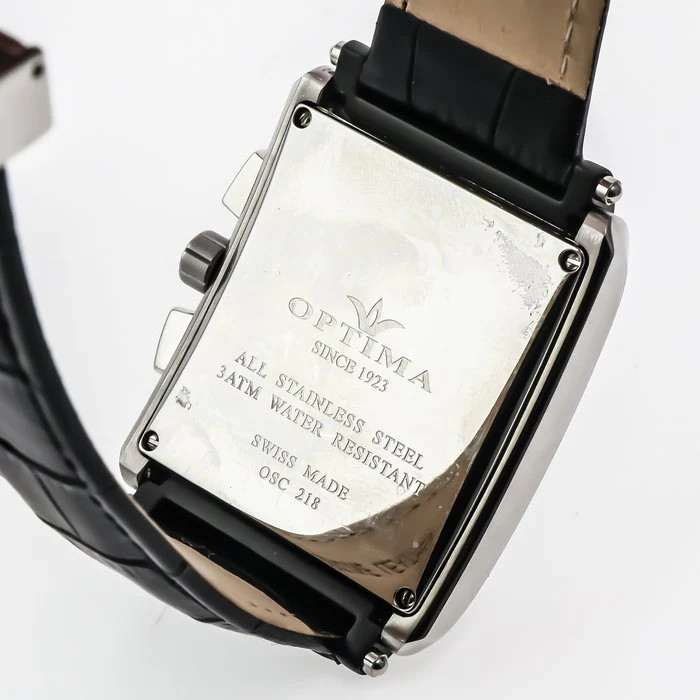 Optima – Swiss Made Chronograph – OSC218-SBL-1 Quartz Chronograph 38 x 48mm