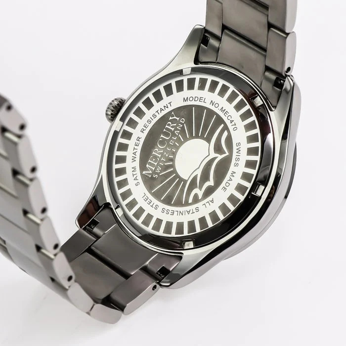 MERCURY – Swiss Made Watch – MEC470-SS-1 Quartz 43 mm MEC470 50m (5 ATM, 169