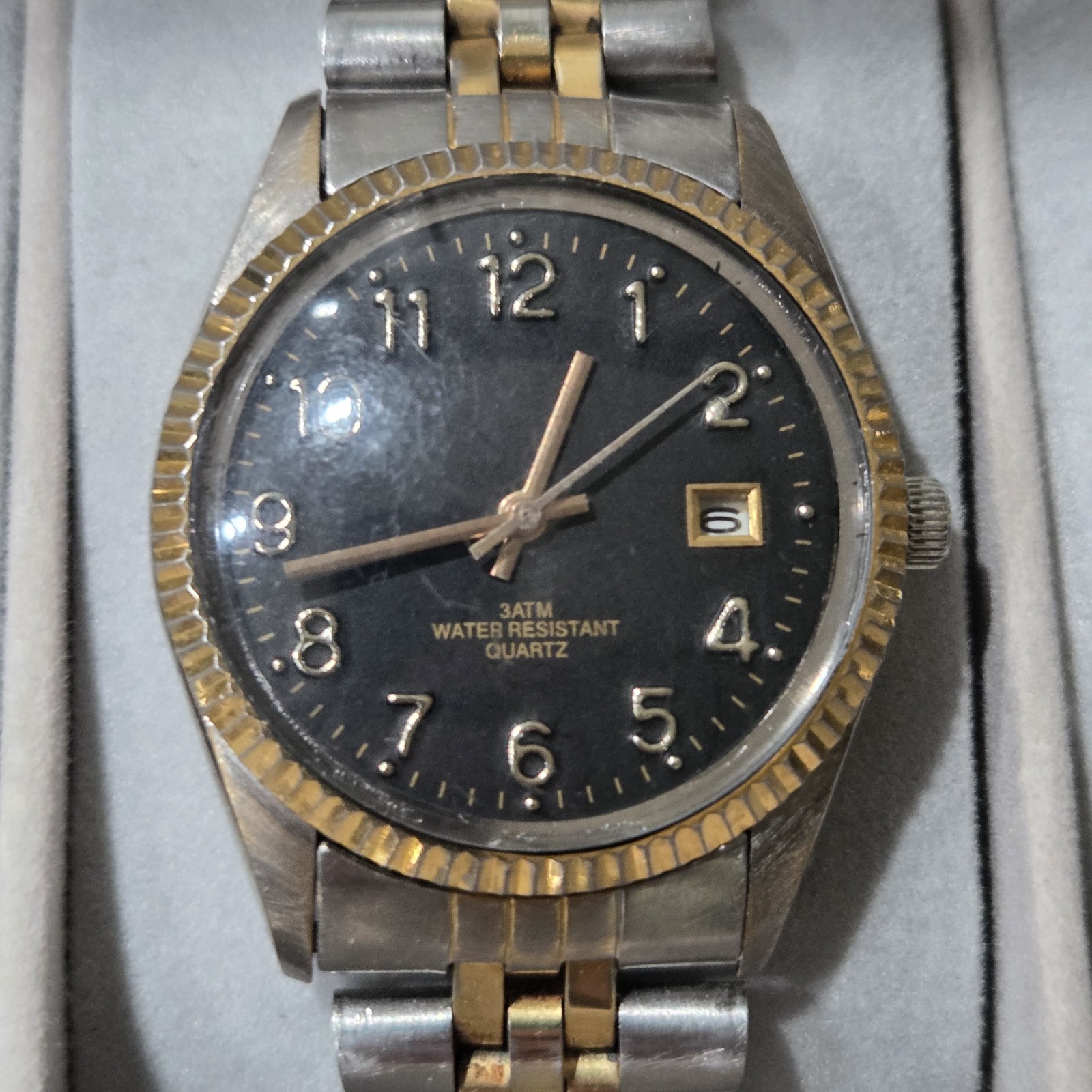 Men Flutes Bezel Watches lot. 8 Great Working Watches Various Brands Pre-owned