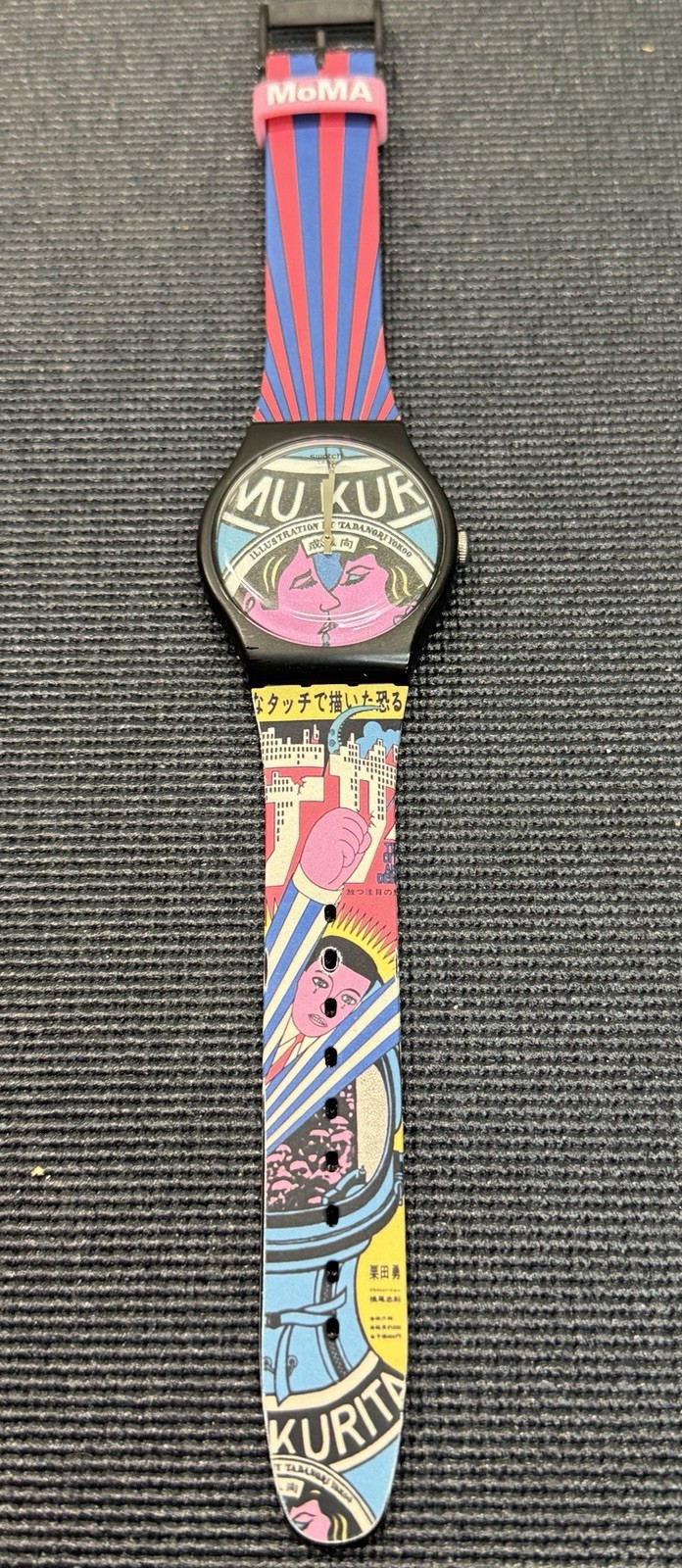 Vintage Swatch MoMA MUKURITA Tadanori Yokoo Pop Art Watch