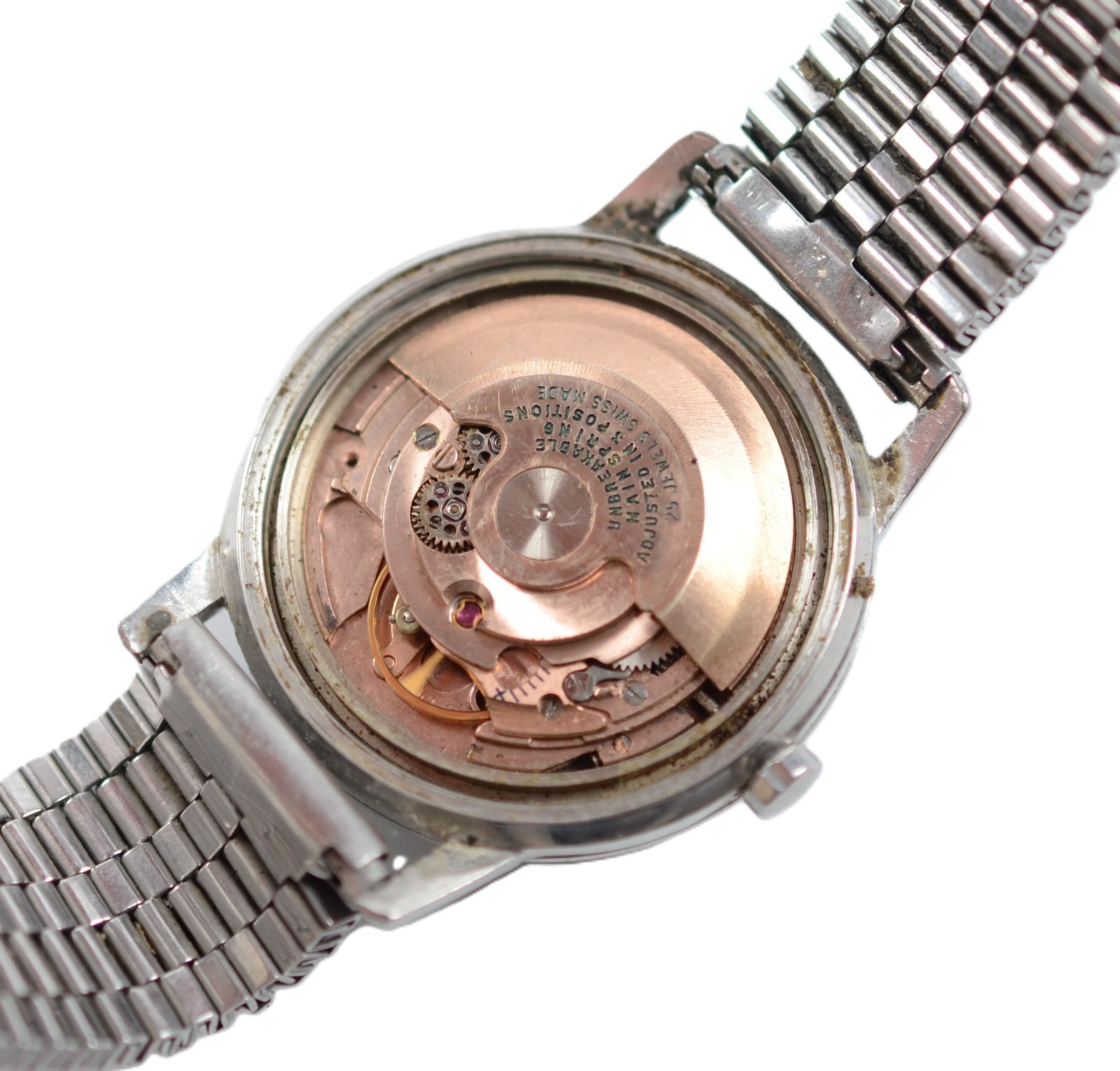 Vintage Royatex Superautomatic 25 Jewels Swiss Made Men’s Watch Date – RUNS