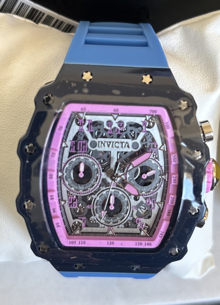 Invicta Racing Watch 69734 Men’s Quartz Movement Acrylic with Silver Dial