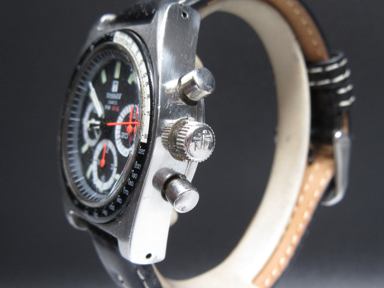 N58⭐⭐ Vintage ” TISSOT PR516 ” Chronograph Lemania 873 Omega Werk Watch ⭐⭐