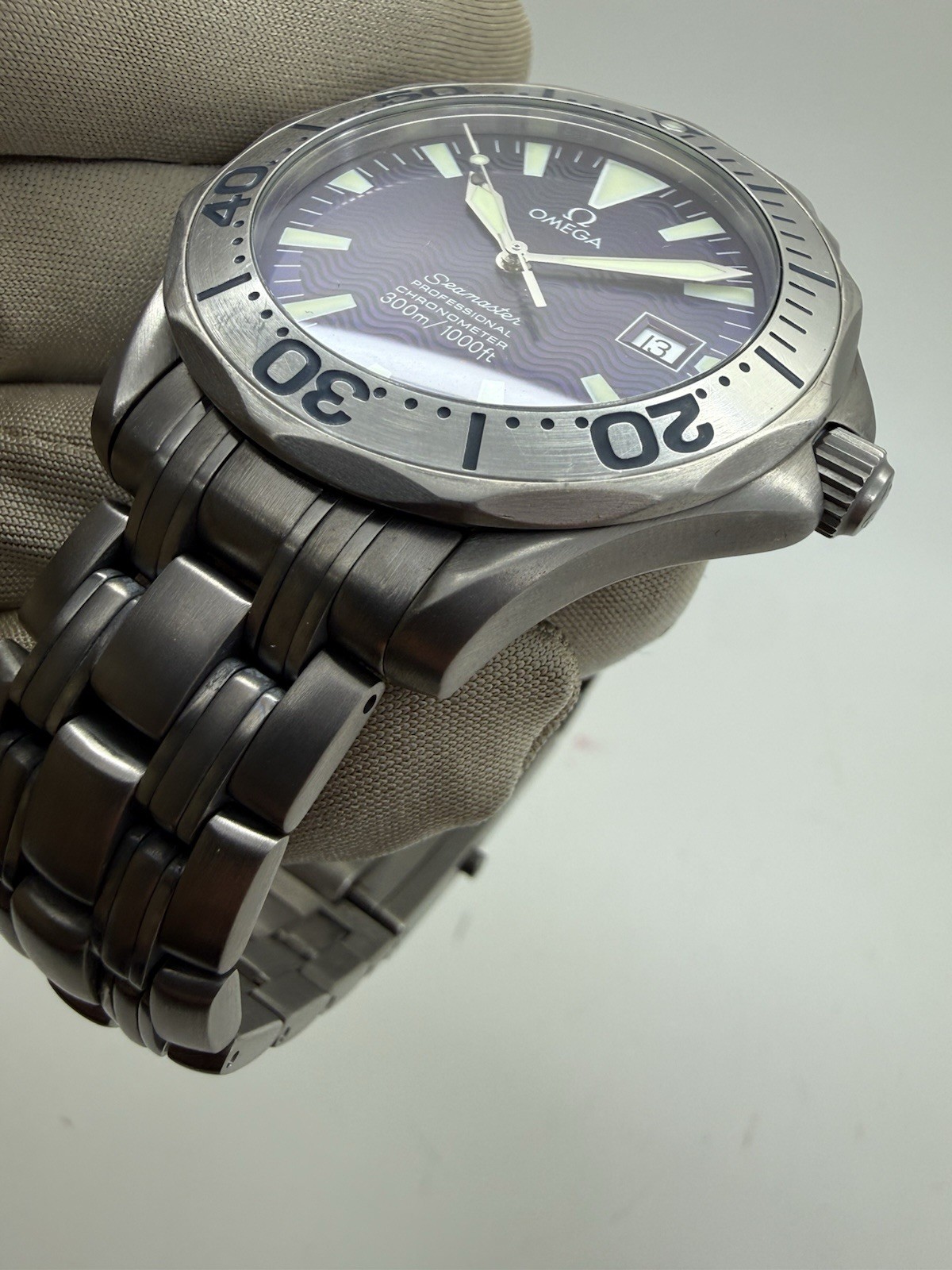 Omega Seamaster Professional Titanium Automatic 41mm Purple Blue Dial 2231.80