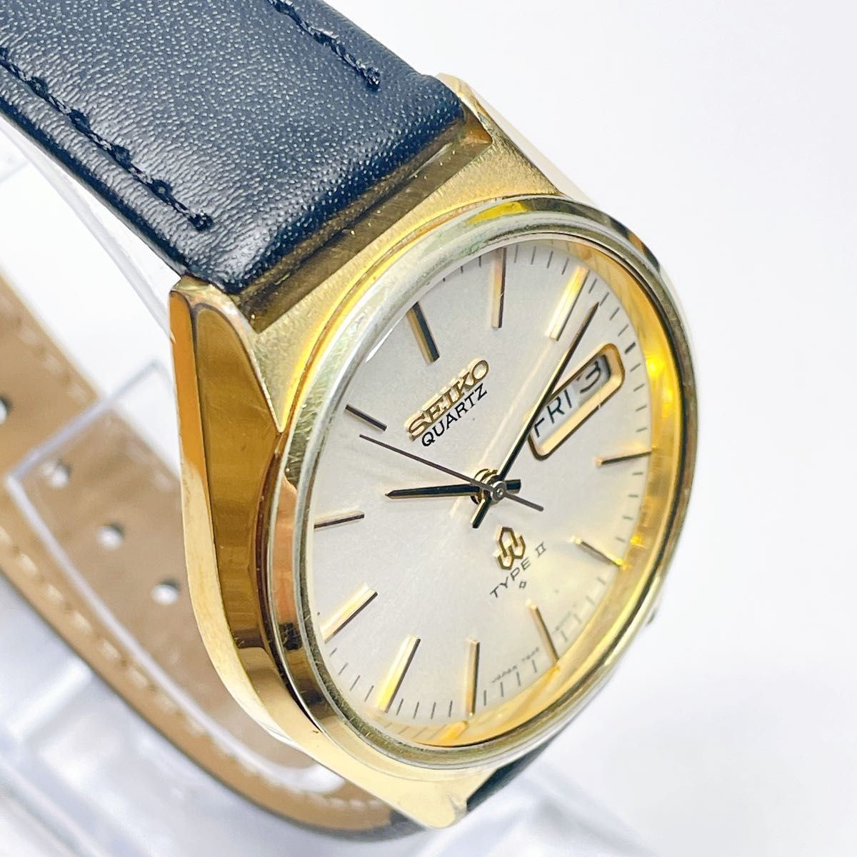81 SEIKO TYPE II Men s Wristwatch Quartz New Battery New Aftermarket Strap 81