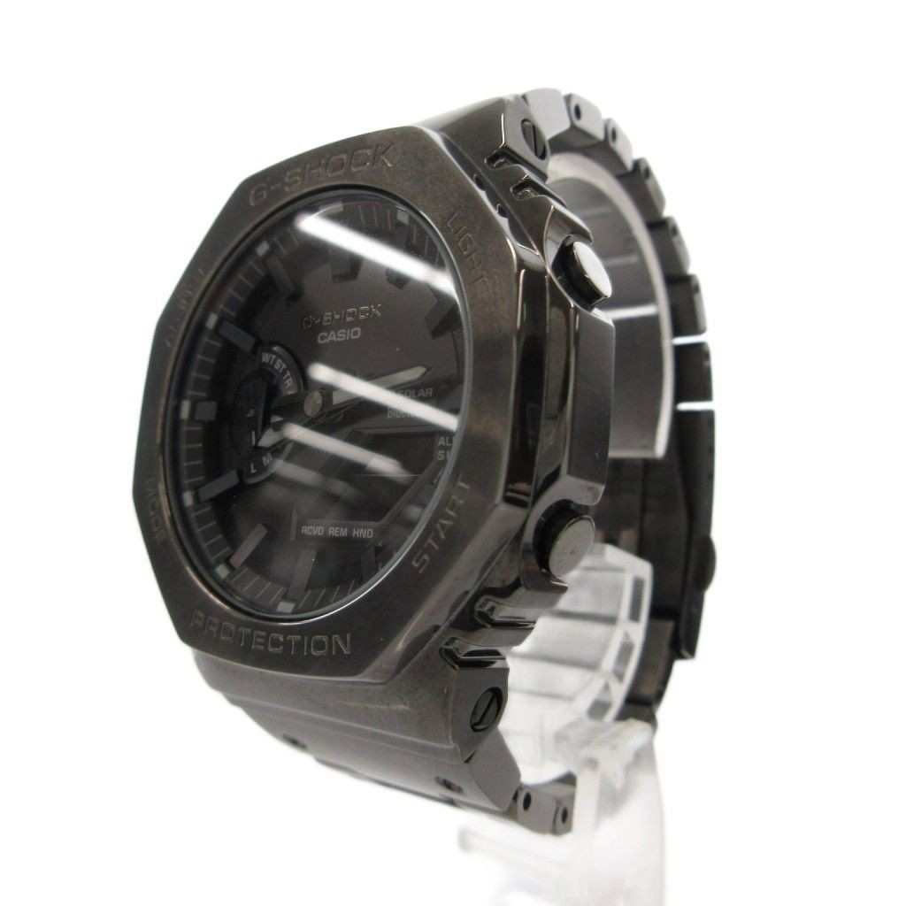 CASIO G SHOCK Watch Solar Radio Ana Digi Bluetooth Full Metal Black GM B2100BD 1
