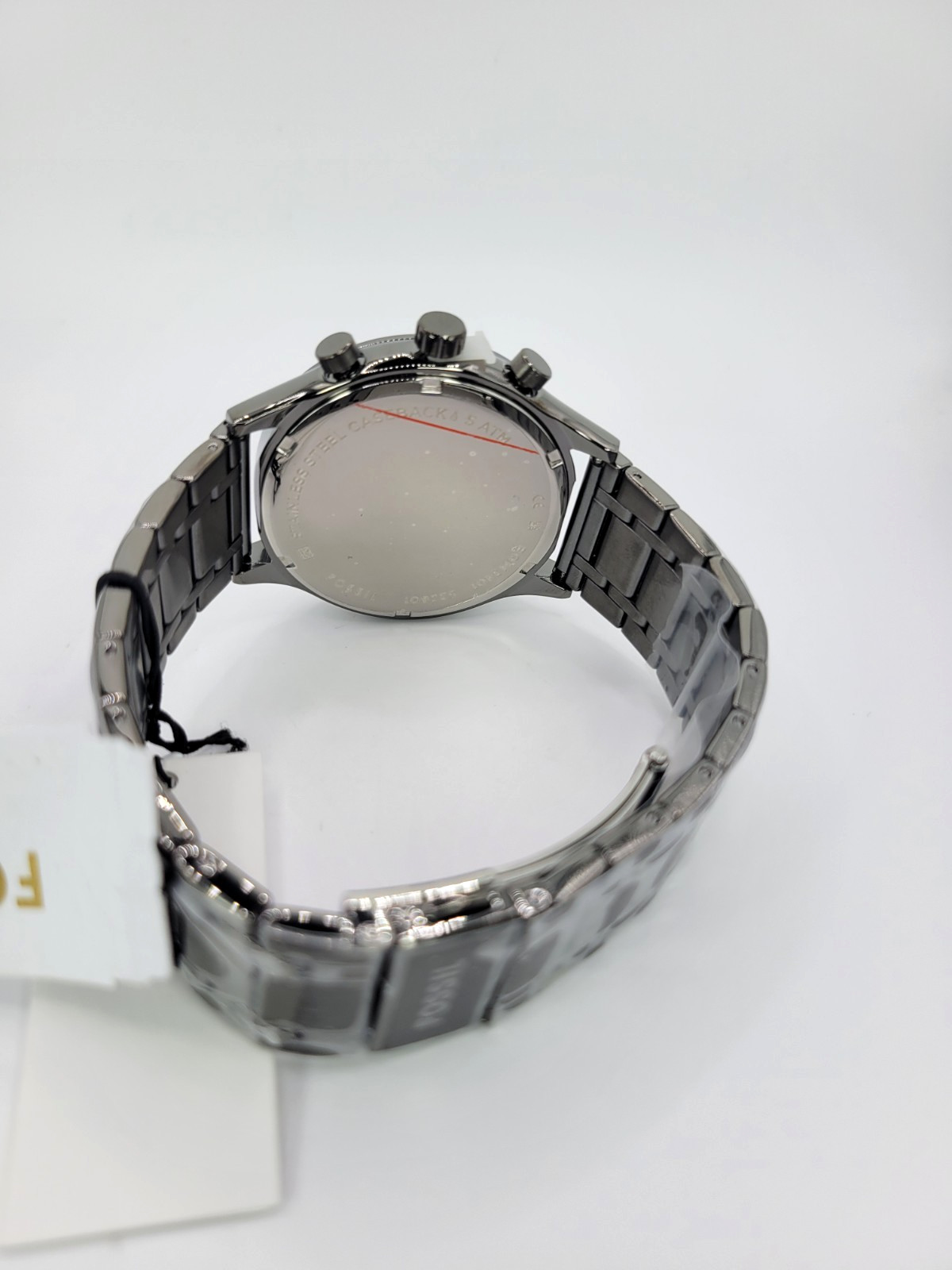 Mens FOSSIL Fenmore Multifunction Watch Blue Dial Day Date Stainless Steel Band