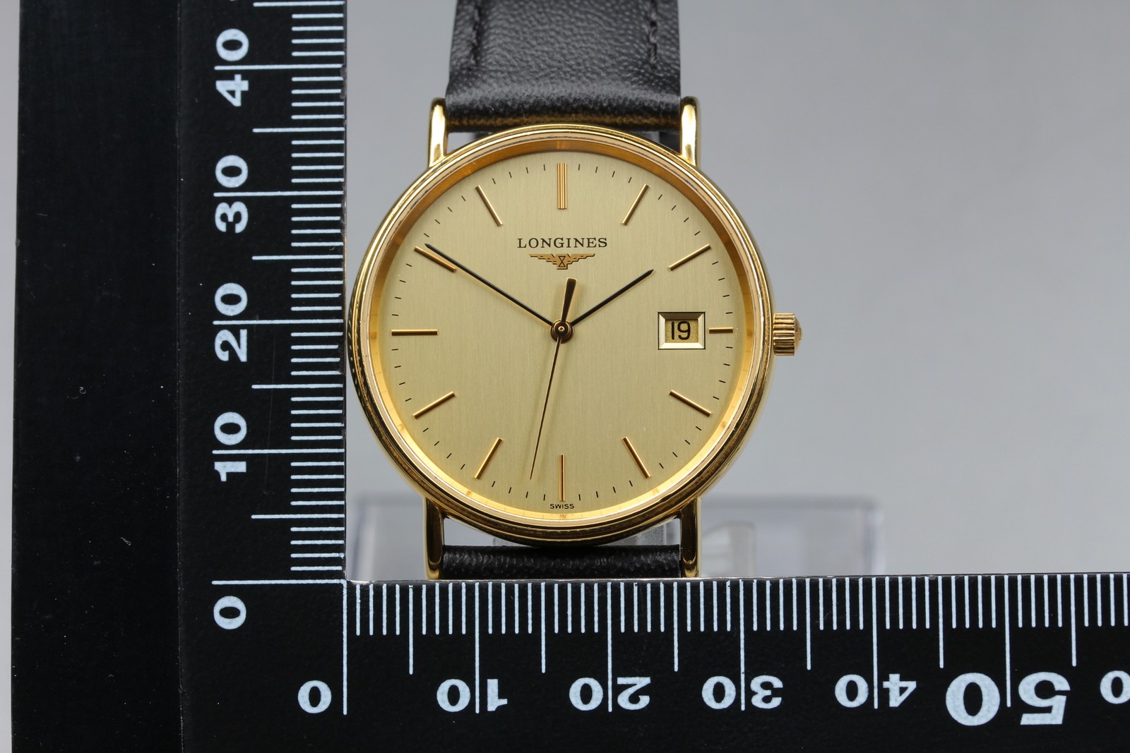 [NMINT] Vintage Longines Grand Classic L4.720.2 Gold Dial Date Quartz Watch Mens