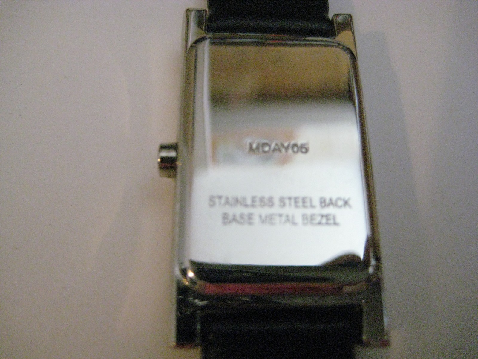 ALTA LINEA womens watch Black LEATHER band Faux Diamonds jewelry AUSTRALIA Time