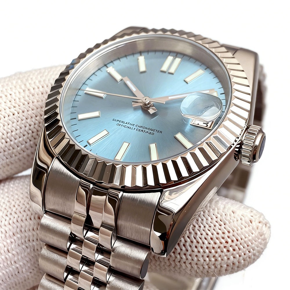 36mm/39mm Tandorio Lumen Fluted Bezel Sapphire Glass 20ATM NH35A Men Auto Watch