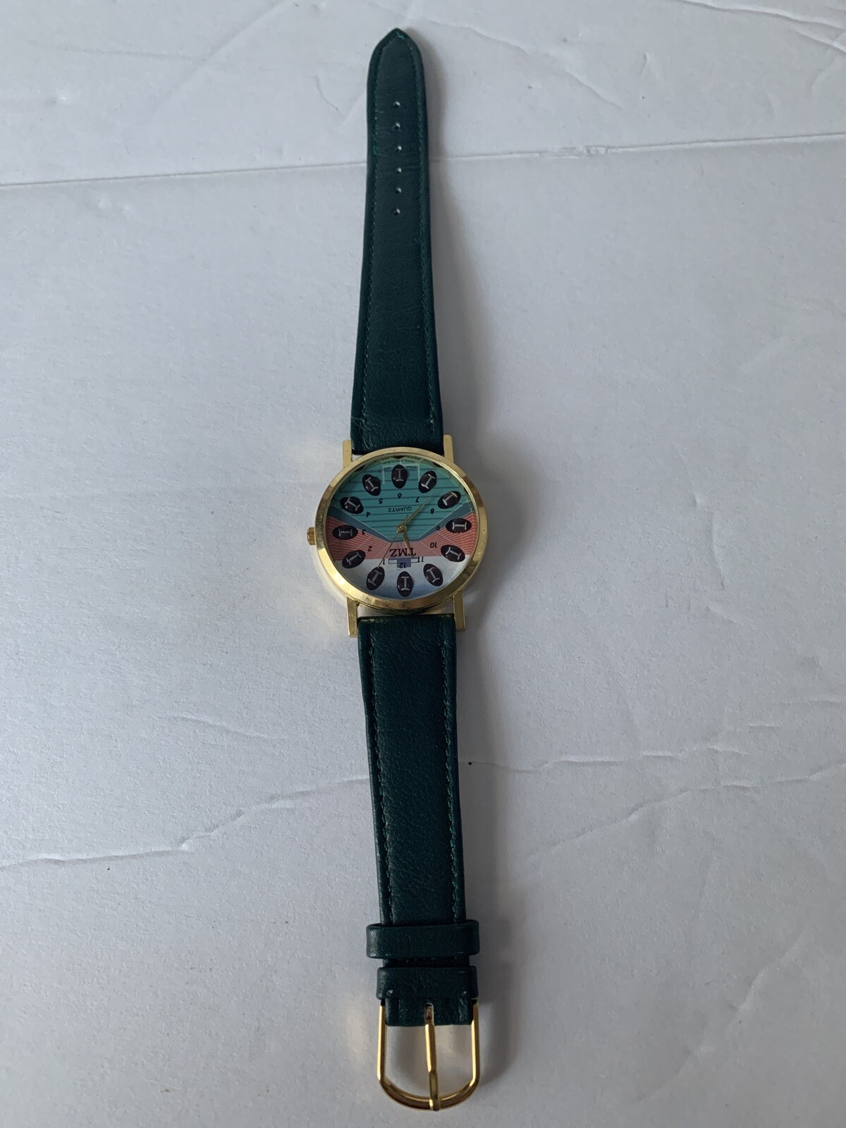 Men’s Football Watch TMZ Analog Numeric Tin Case