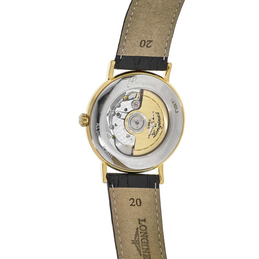 New Longines Presence Automatic Gold Plated White Men’s Watch L4.921.2.11.2