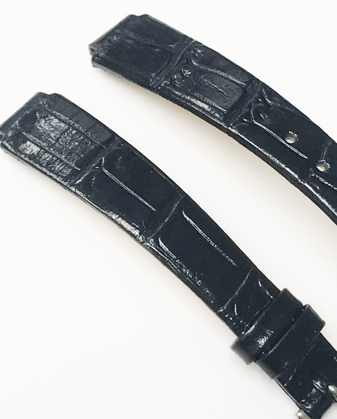 Generic Brand New Black Tone 10mm Genuine Leather Watch Band