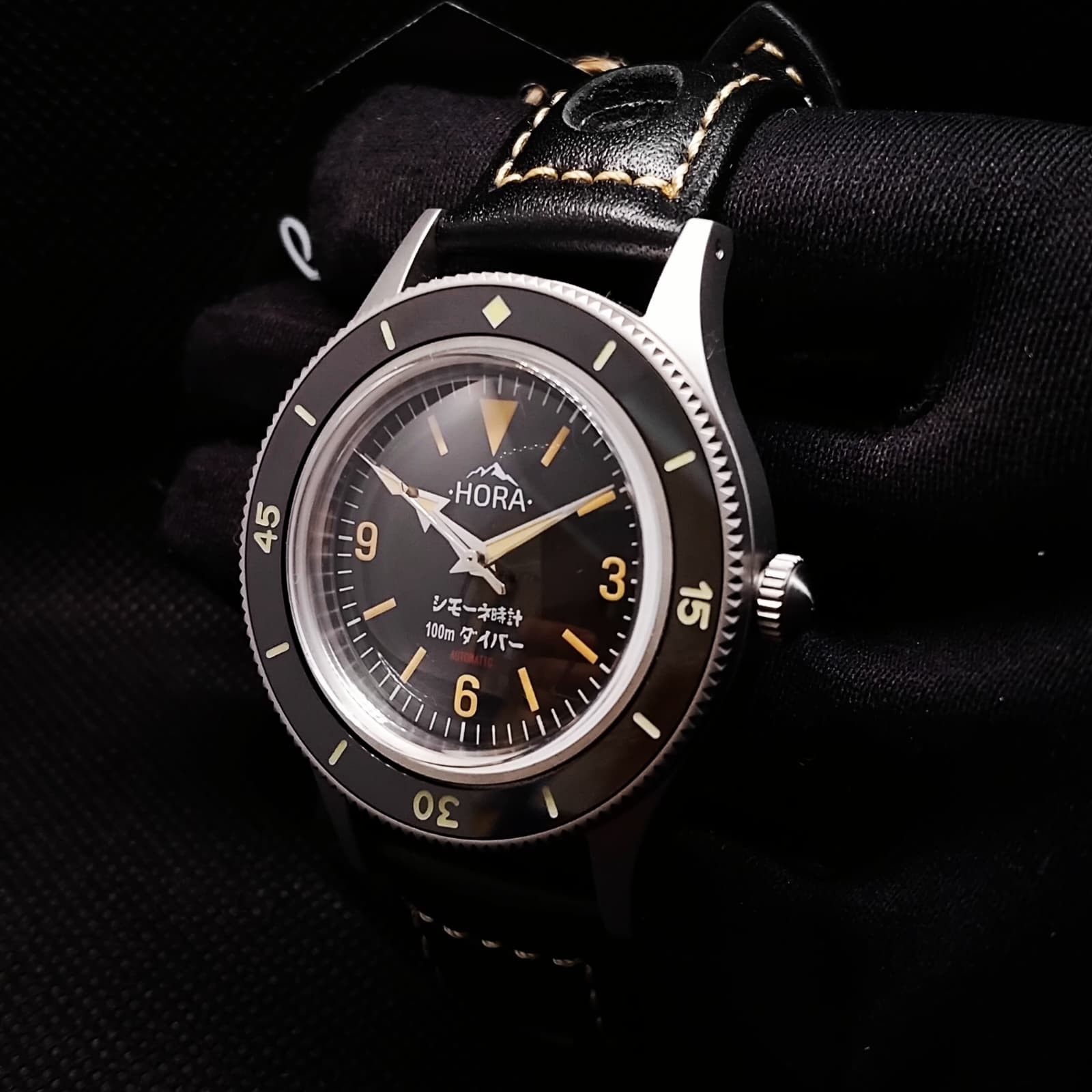 Vintage 40mm Custom Automatic Movement Watch -Hora-
