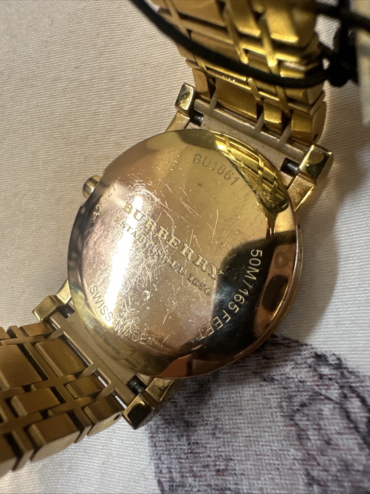 Burberry BU1861 Women’s Rose Gold Stainless Steel Watch w/ Box & Papers