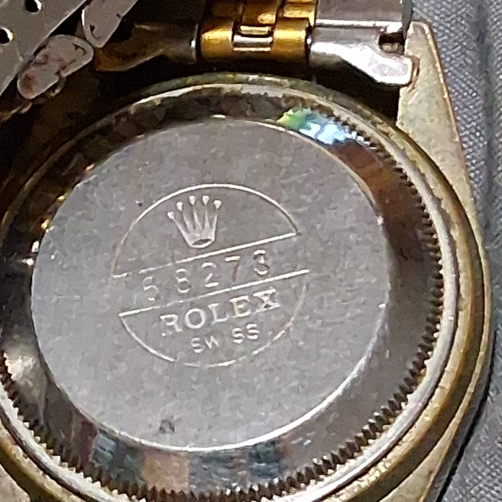 Rolex Datejust Two-Tone Automatic Date, Fluted Gold Bezel White Diamond Dial