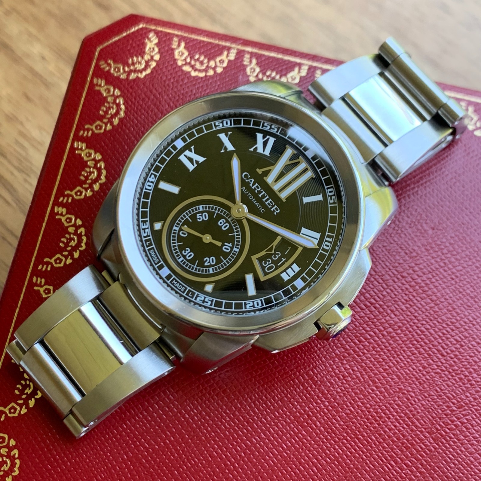 Cartier Calibre de Cartier Ref. W7100016 42mm Automatic Date Wristwatch w/ Box