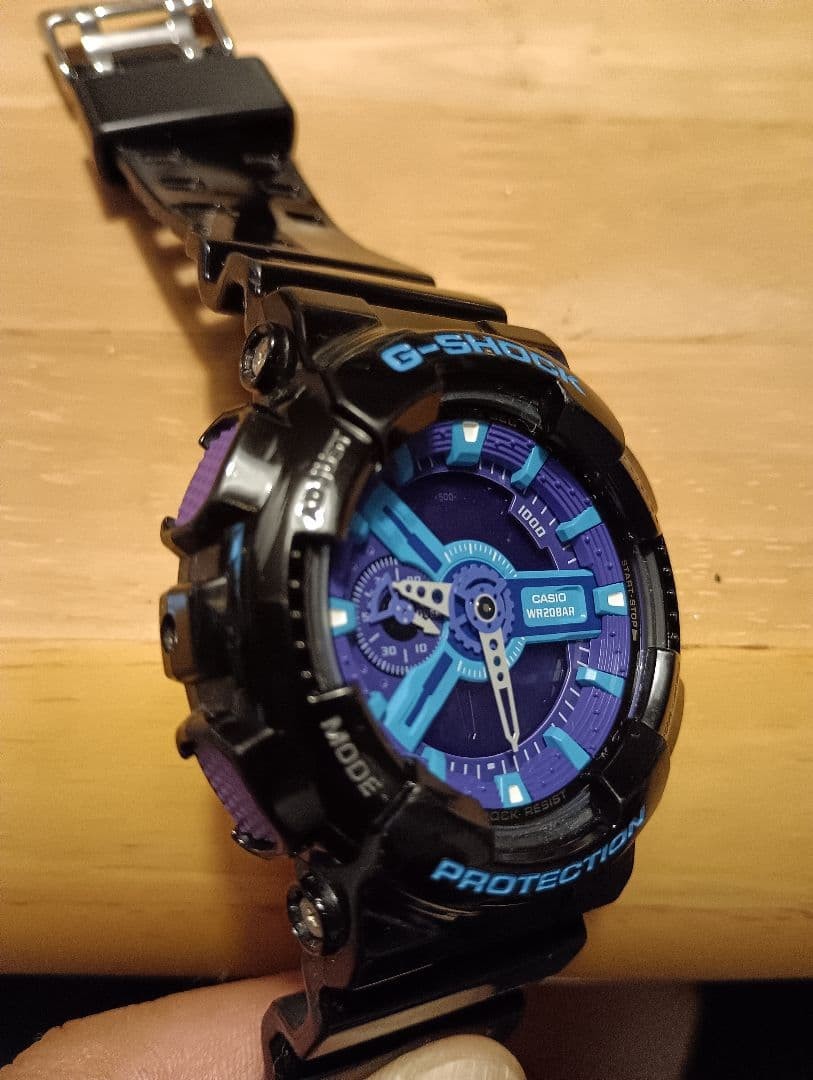 Casio G-SHOCK GA-110HC Blue Purple Watch Used