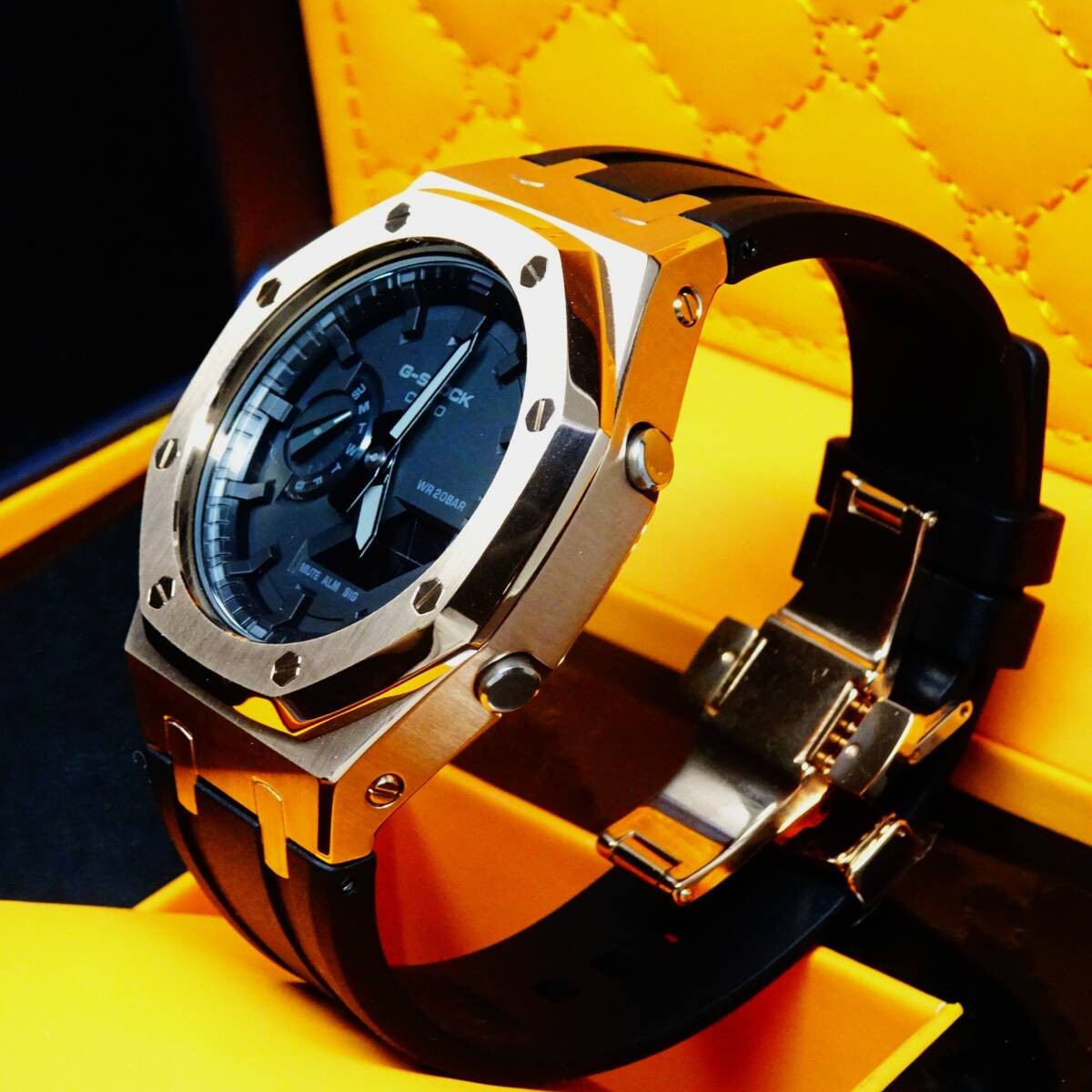 〓New〓mod Casioak〓G-Shock custom watch〓Regular GA2100 with main body〓Stainless