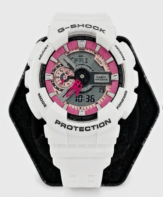 Casio G-SHOCK Analog/Digital White Resin Quartz Shock-Resist 200m Box