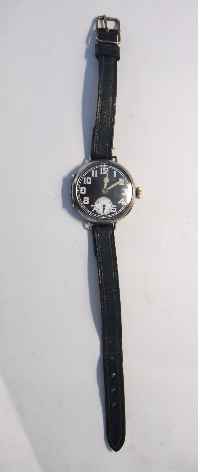 Antique WWI Era Swiss Sterling Silver Trench Watch – DFC Mechanical Cylinder Esc