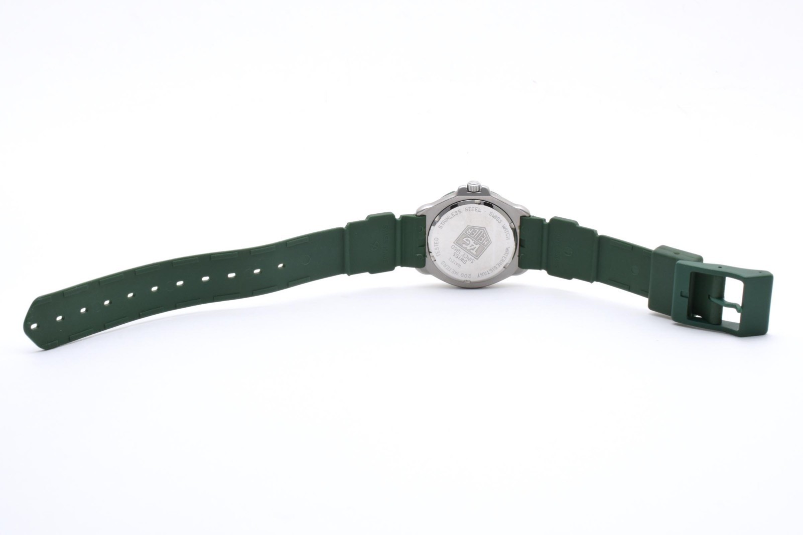 TAG Heuer Formula 1 WA1212 Quartz Men’s Watch Green Dial Diver 200m 34mm JAPAN