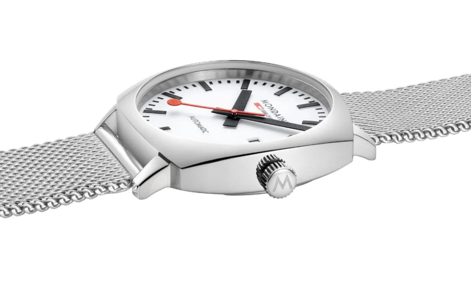 Mondaine MSL.3961B.SM Mens Swiss Watch Cushion Automatic 39mm Sapphire Crystal