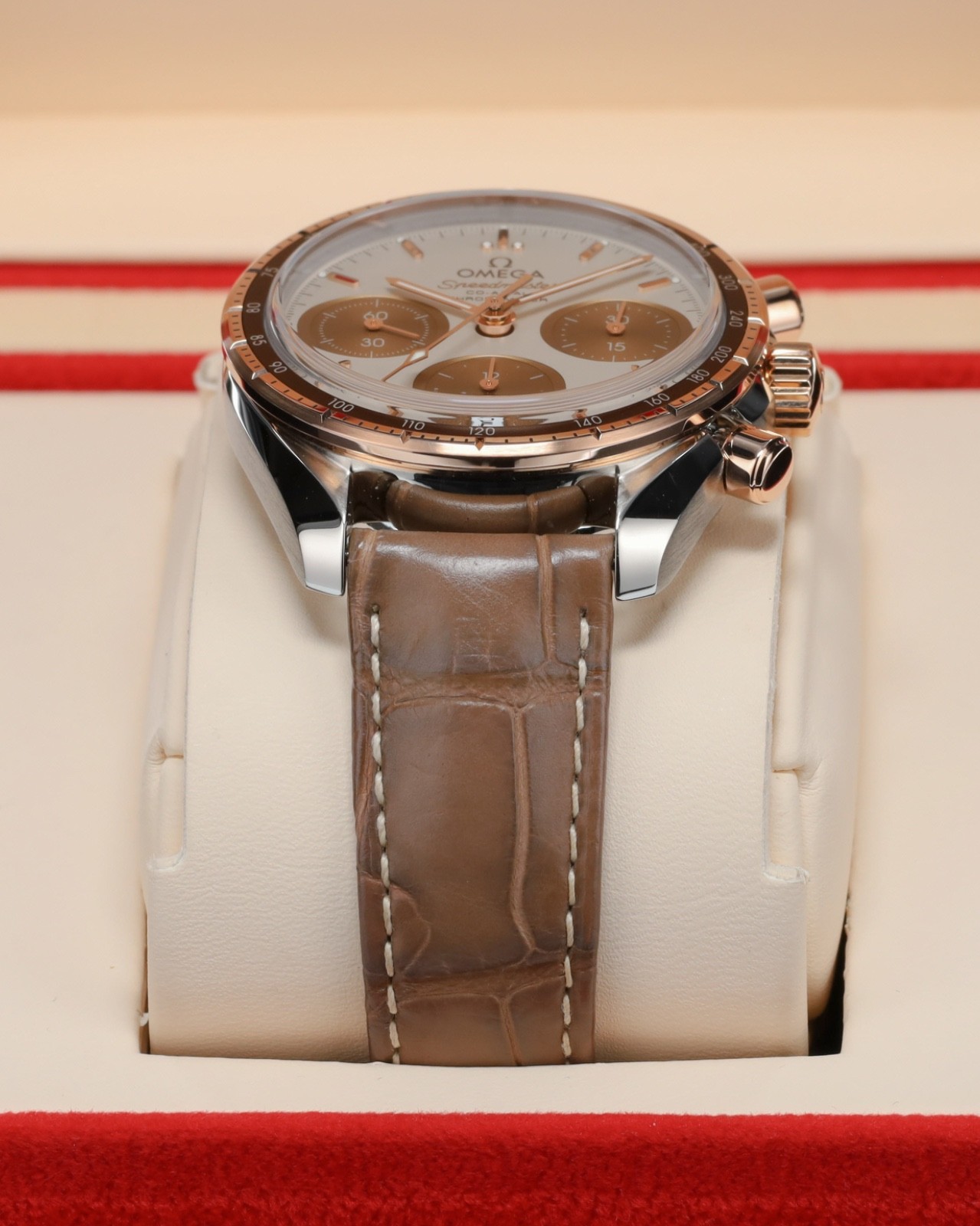 Omega Speedmaster 38 “Cappuccino” [Complete] 38MM Brown Dial Two-Tone Steel