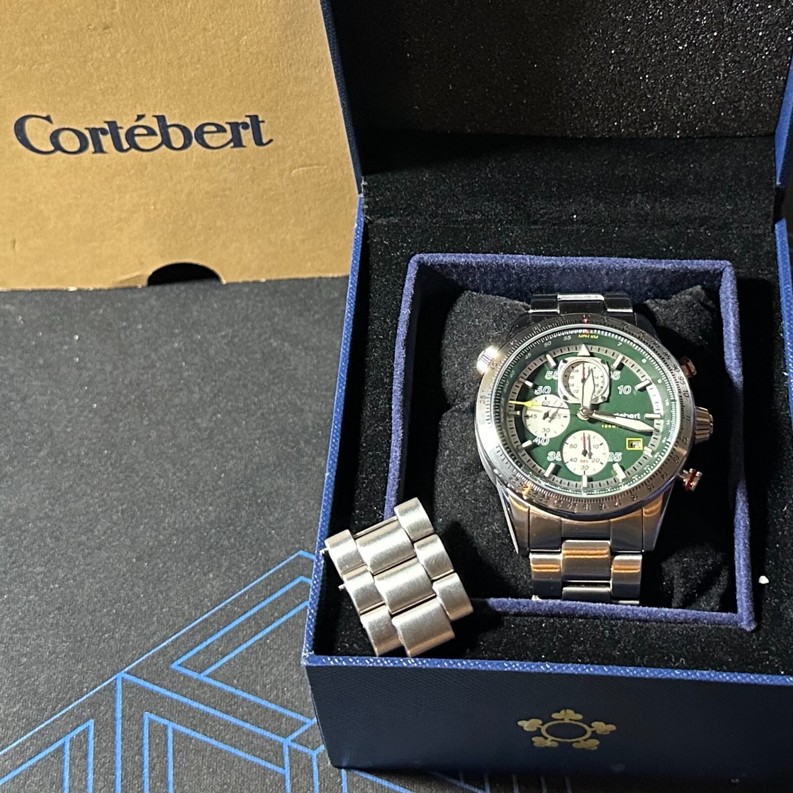 Cortebert Elevation Chronograph automatic 44mm with rotating inner chapter ring